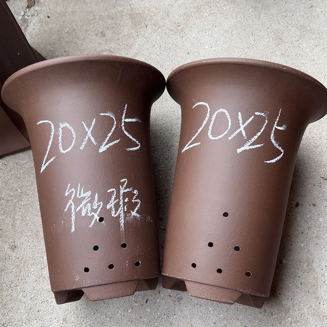花盆紫砂宜兴紫砂花盆2只