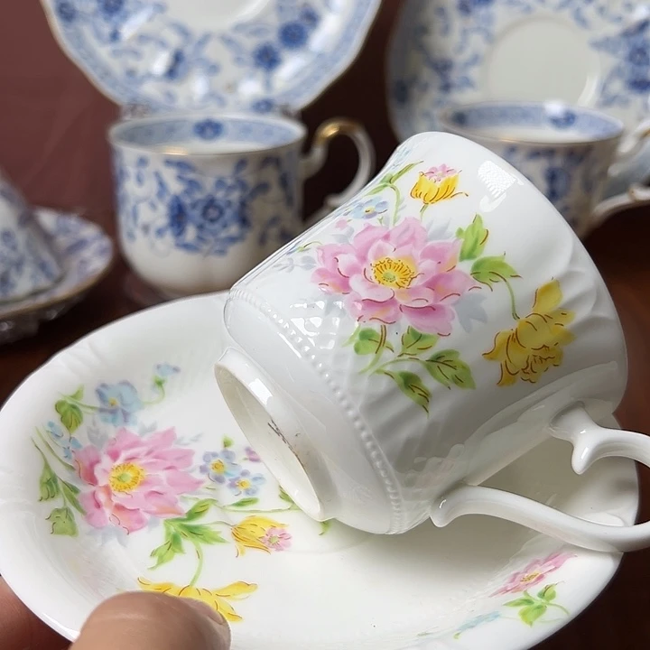 杯日本进口陶瓷杯蝶
