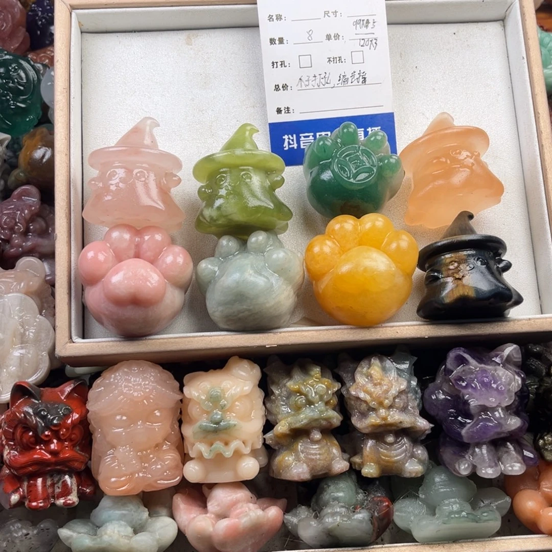 天然国潮醒狮手把件
