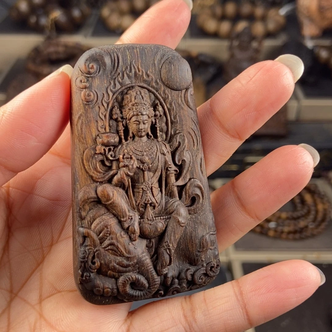 沉香木吊坠劉*傅越南芽庄白棋楠