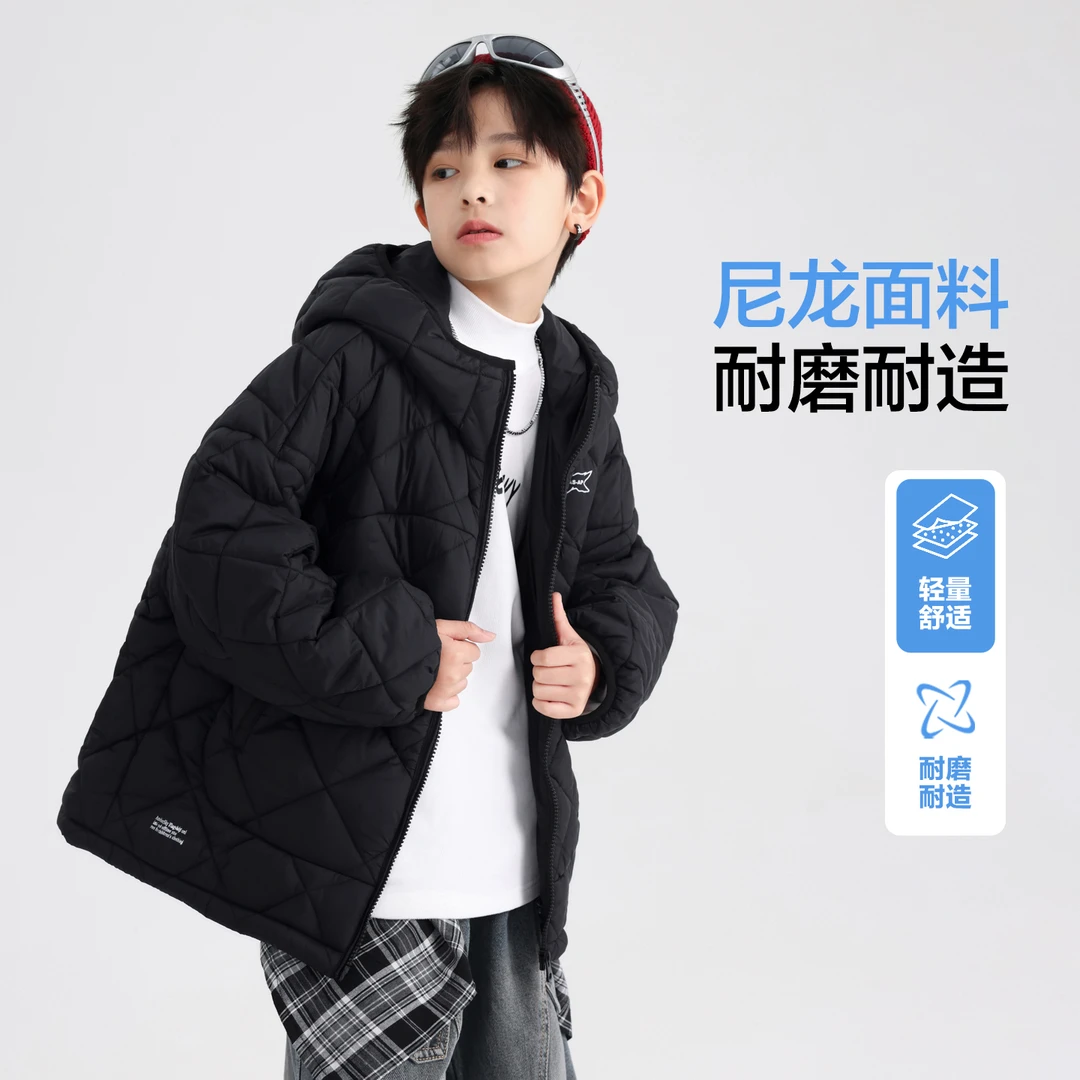 男童冬季韩范加厚棉服2025新款青少年儿童加棉保暖棉衣外套潮5924