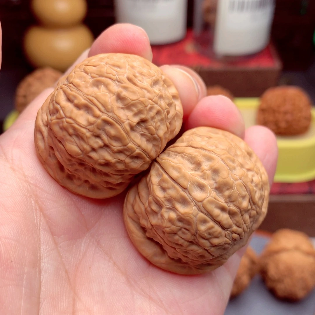 文玩核桃把件木*夜明珠全品  1号