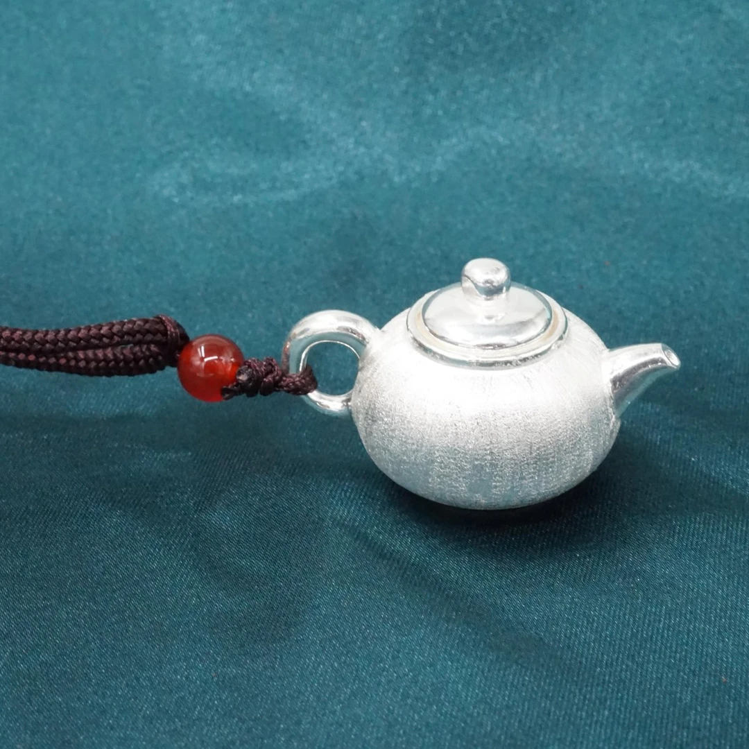 吊坠足银  YD197 珐【珐琅财壶】 吊坠足银