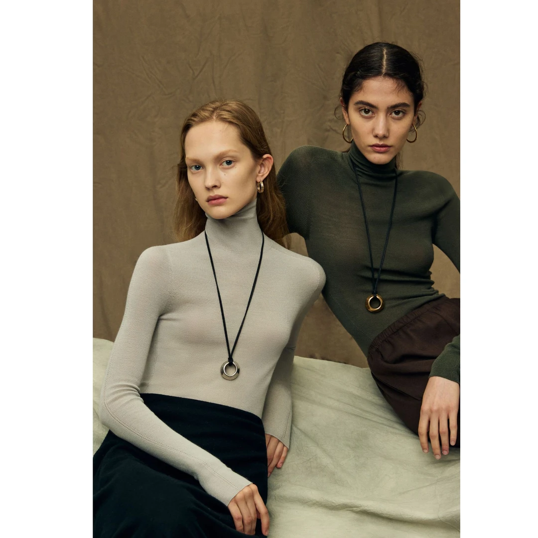 开间/意大利嵿奢L*P&BIELLA120s可水洗160s黄金羊毛18针无缝打底