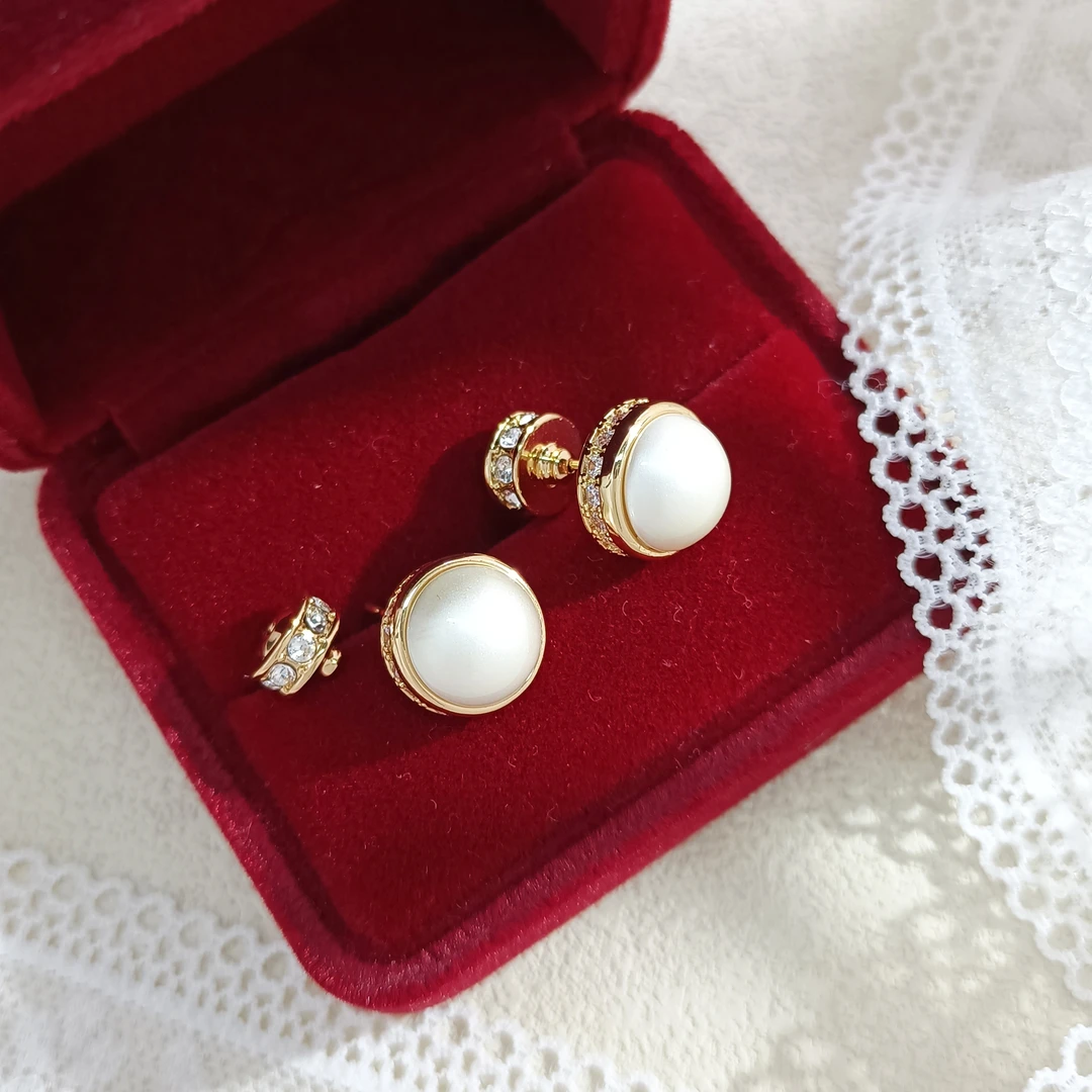 铜合金树脂耳饰 ADS-003191【珠影随步】耳饰百搭时尚精致