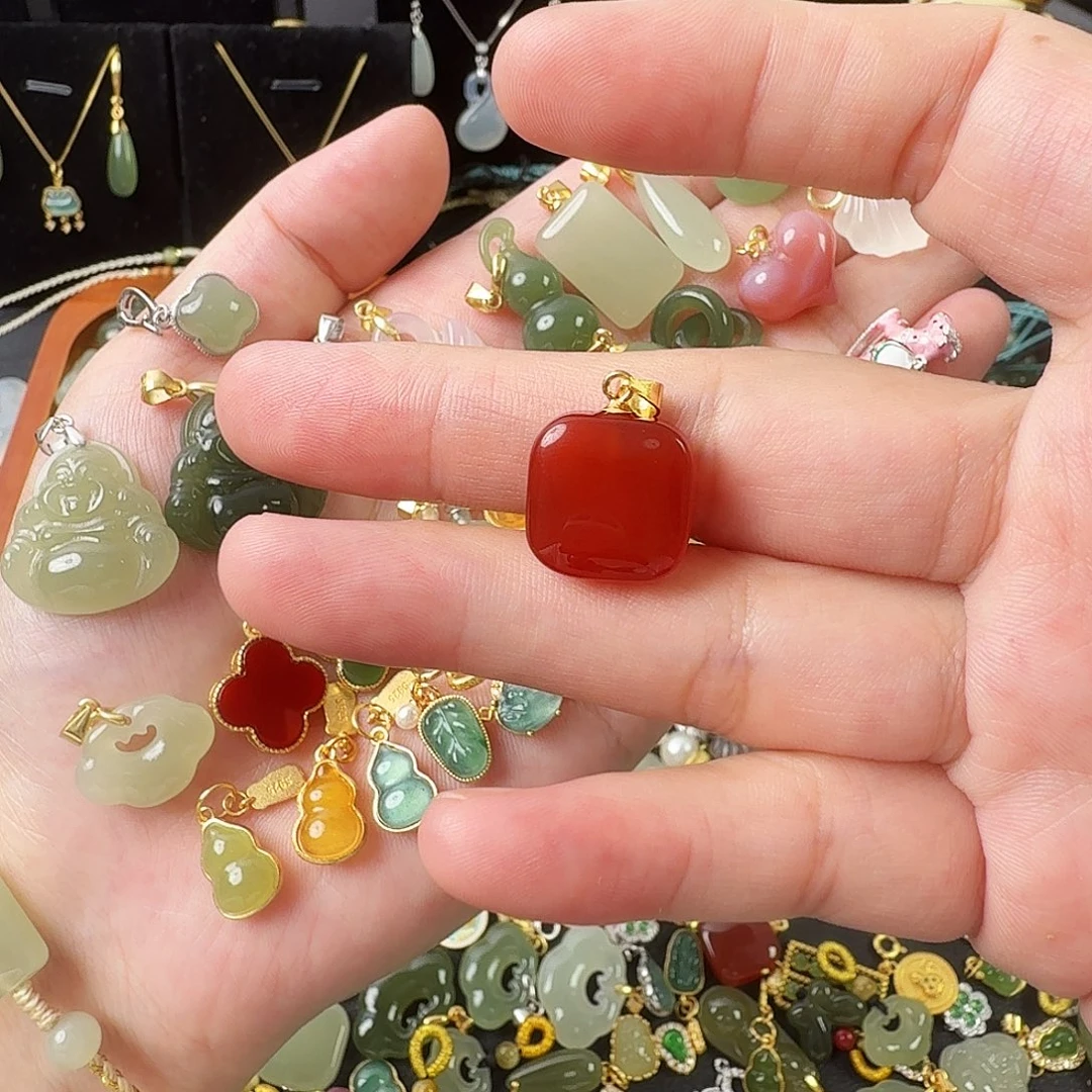 玛瑙/玉髓合金颈饰