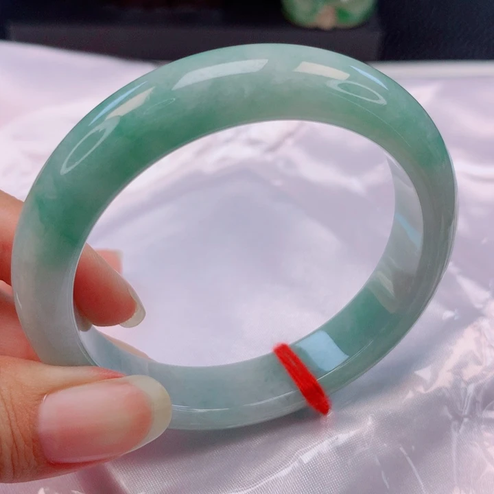 翡翠未镶嵌手镯55圈