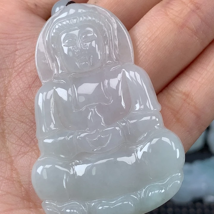 颈饰未镶嵌翡翠玉观音吊坠