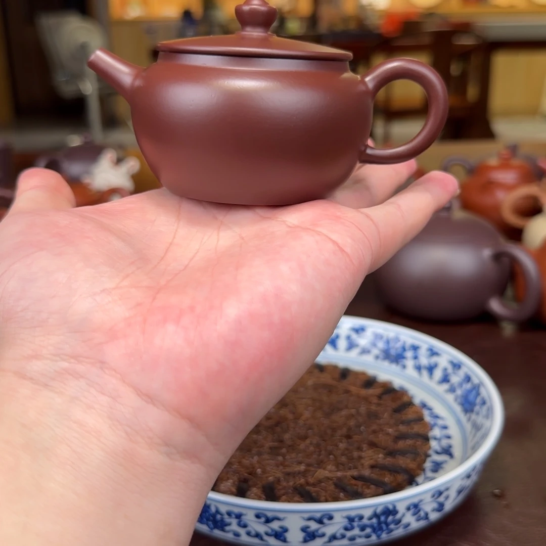 茶壶紫砂扁晨紫砂壶