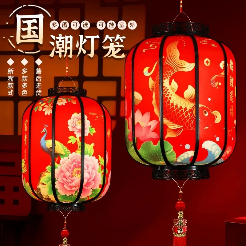 （买一送一）超大号中式复古遥控充电复古灯笼春节新年必备