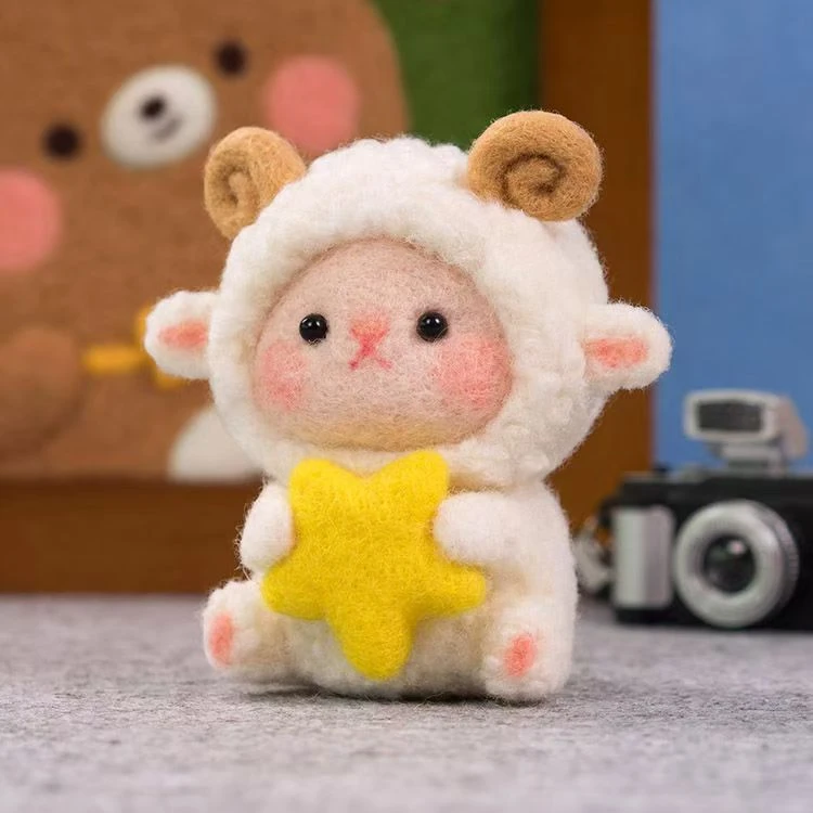 祖国版星星毛绒挂件可挑脸