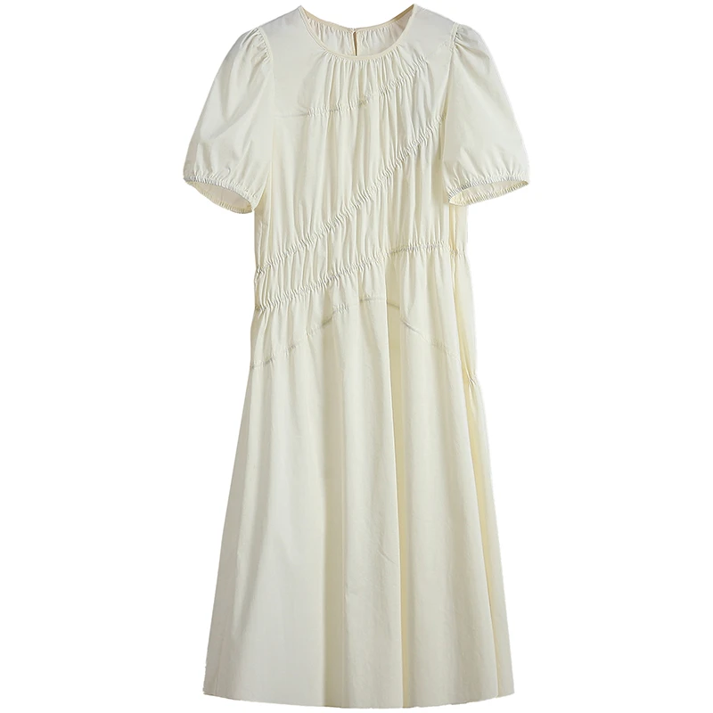 F347-伍莎服饰云仓百搭时尚新款夏季连衣裙#PRB46L034