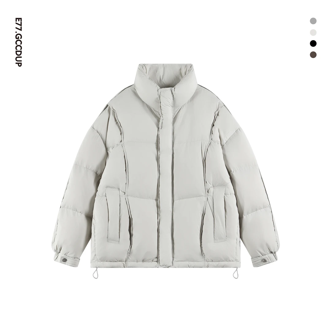 GCCDUPE77『恒暖舱』云朵泡芙轻量化90白鸭绒冬季立领面包羽绒服