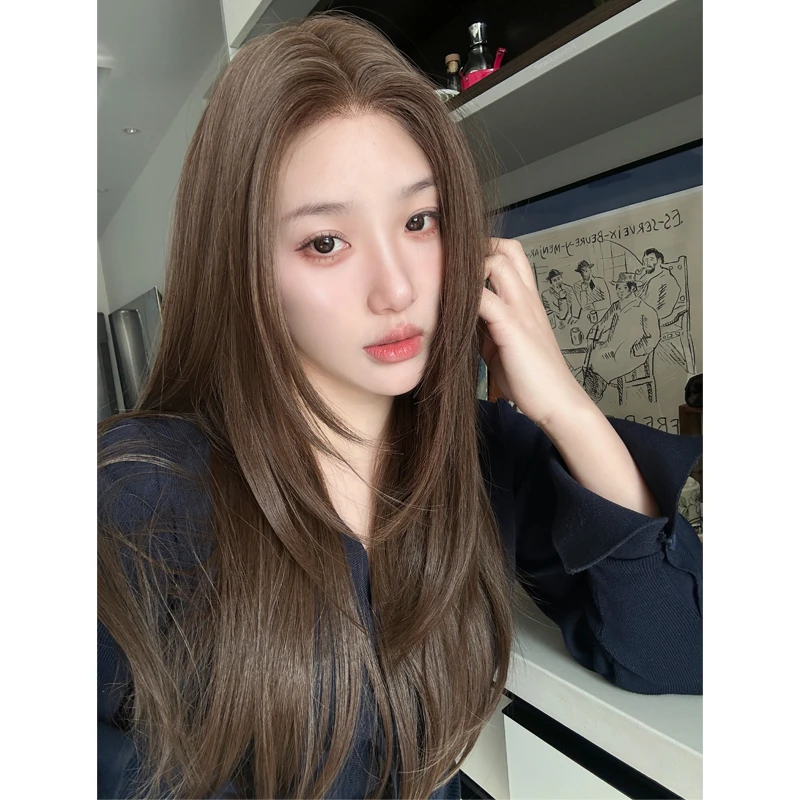 金智妮【呼吸·免发网全头套】Jennie同款高层次轻薄长直发假发2