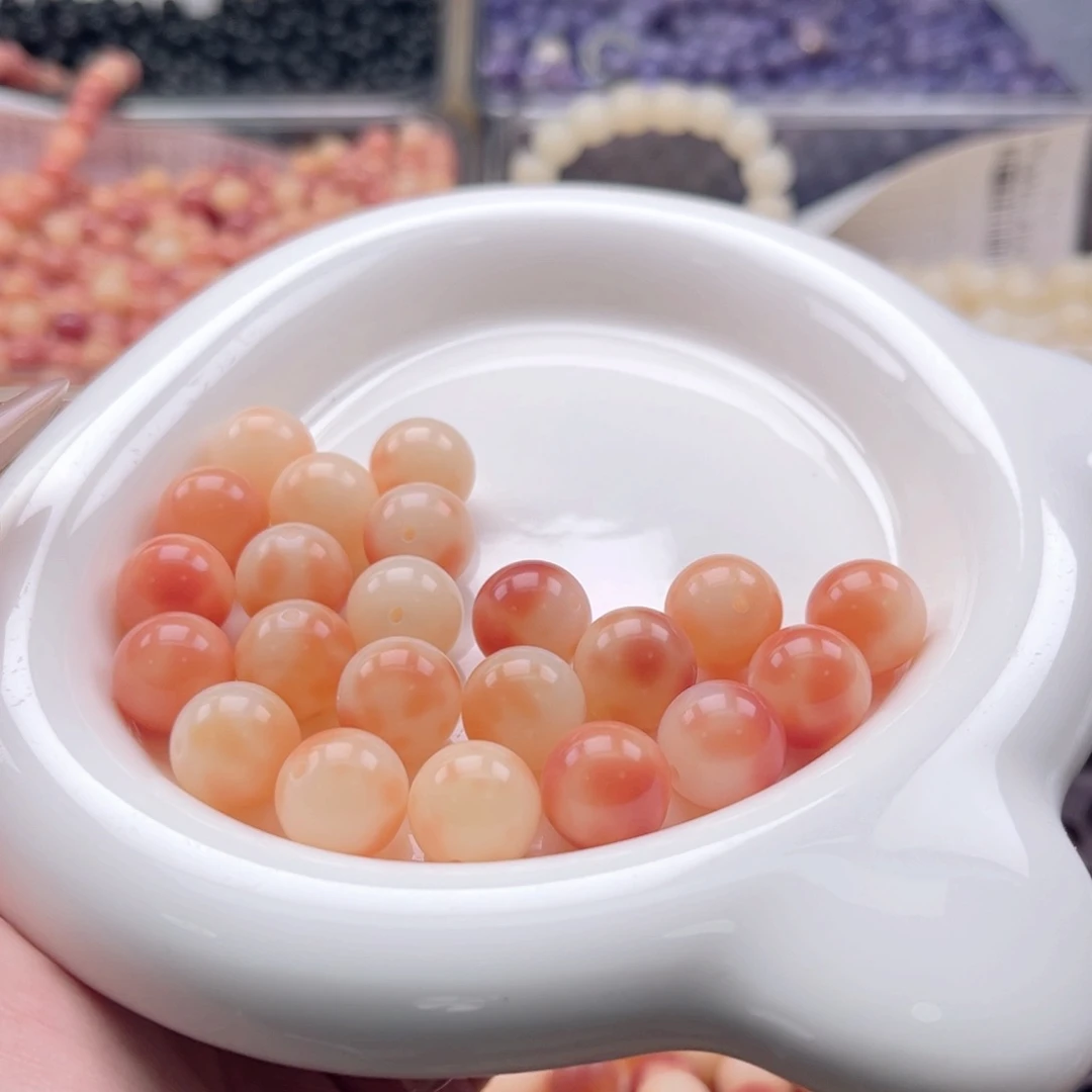 白玉菩提吊坠c12.75mm120颗。瓜皮粉