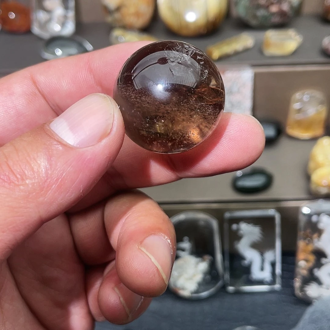 水晶颈饰未镶嵌甜**铮天然水晶