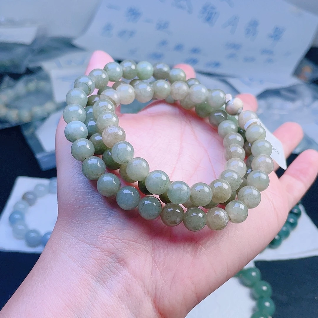 定制翡翠未镶嵌珠串