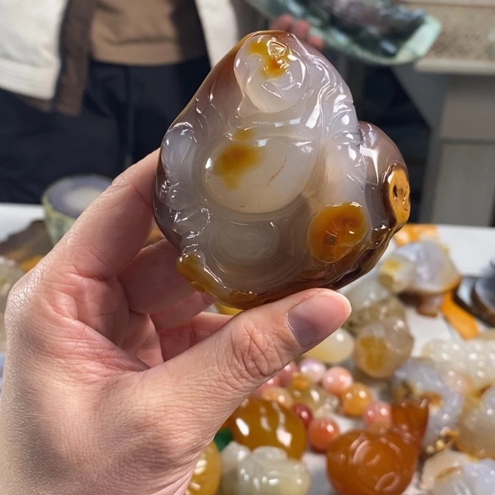 玛瑙/玉髓吊坠(不含链)未镶嵌胡****长