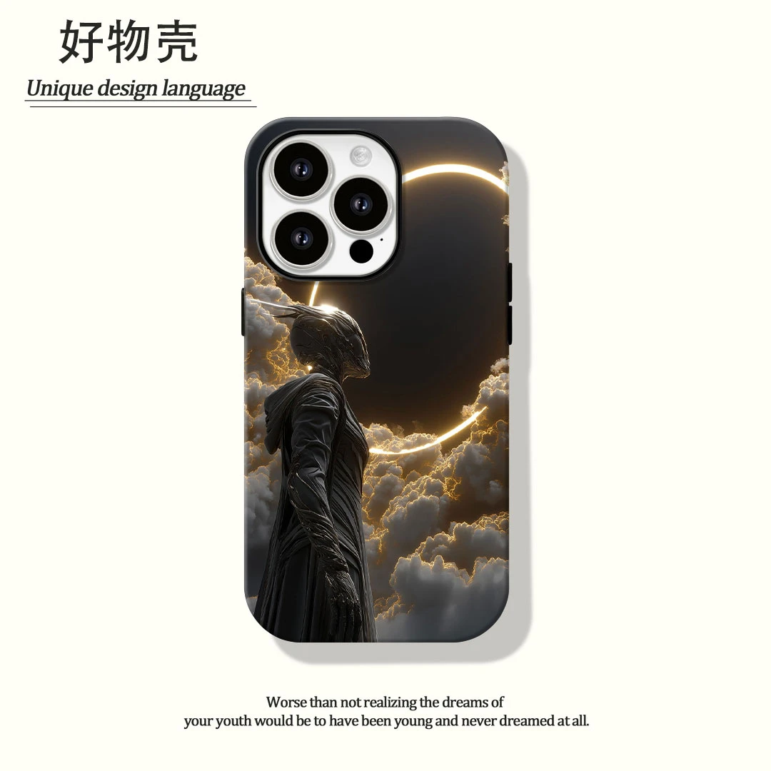 光圈铁人菲林二合一适用苹果17promax华为vivo小米oppo手机壳防汗