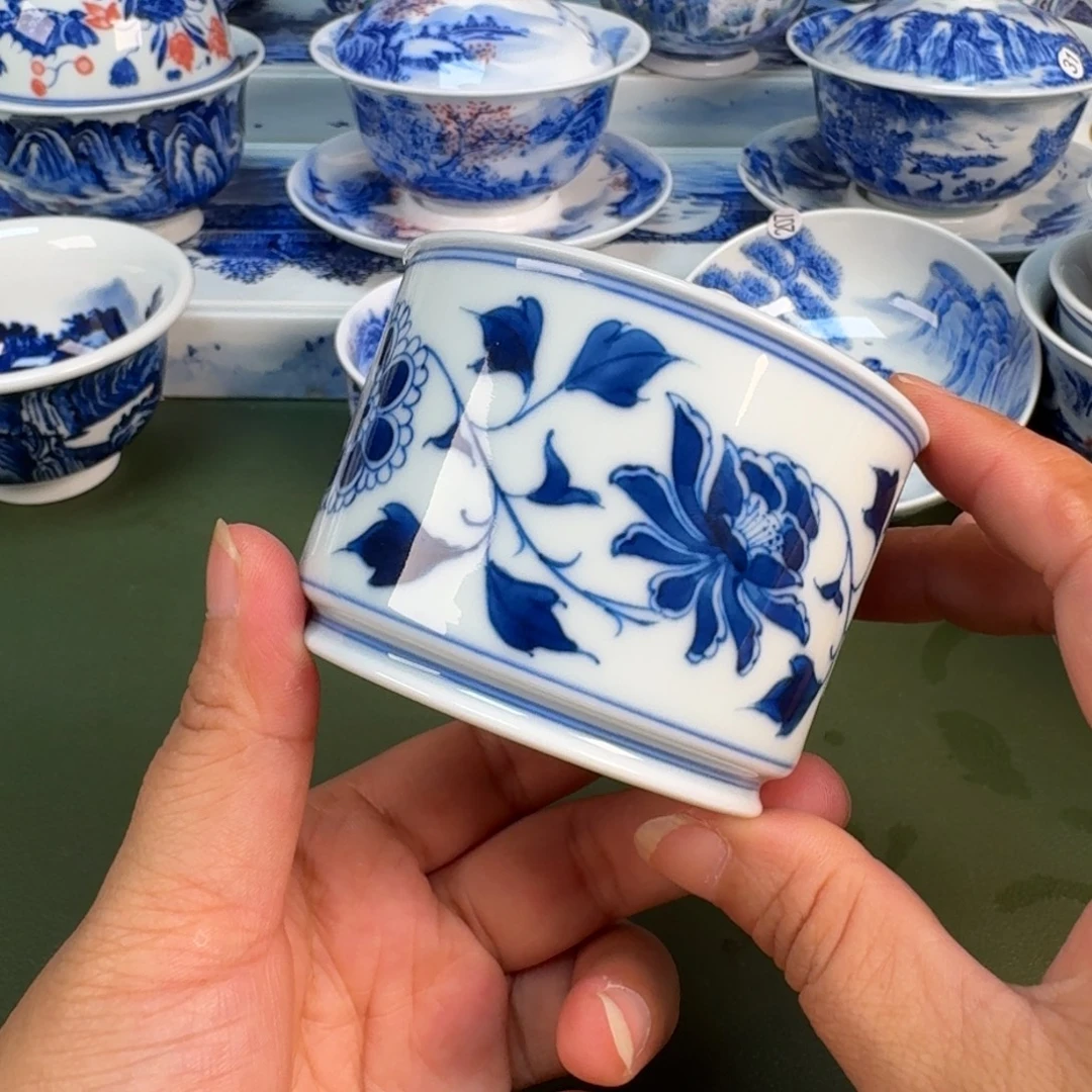 景德镇纯手绘茶具圆圆248