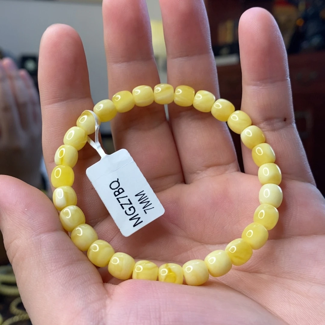 琥珀未镶嵌裸石7mm精工超高桩老型