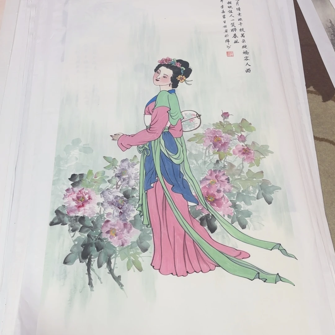 西***雪国画蒙生佑四尺童