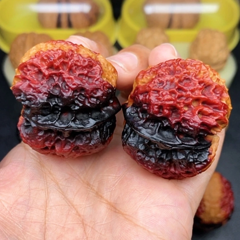 【闪购商品】文玩核桃把件z*d42尺七彩火麒麟金蟾