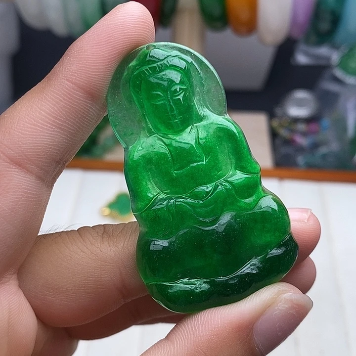 翡翠未镶嵌颈饰162