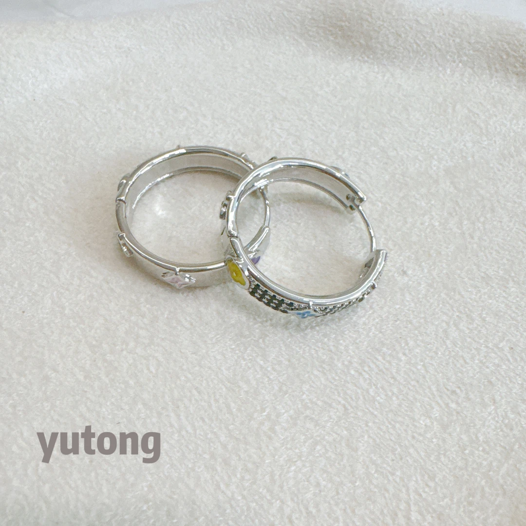 铜合金锆石耳饰 【雨桐轻奢饰品】设计款耳环YT03401