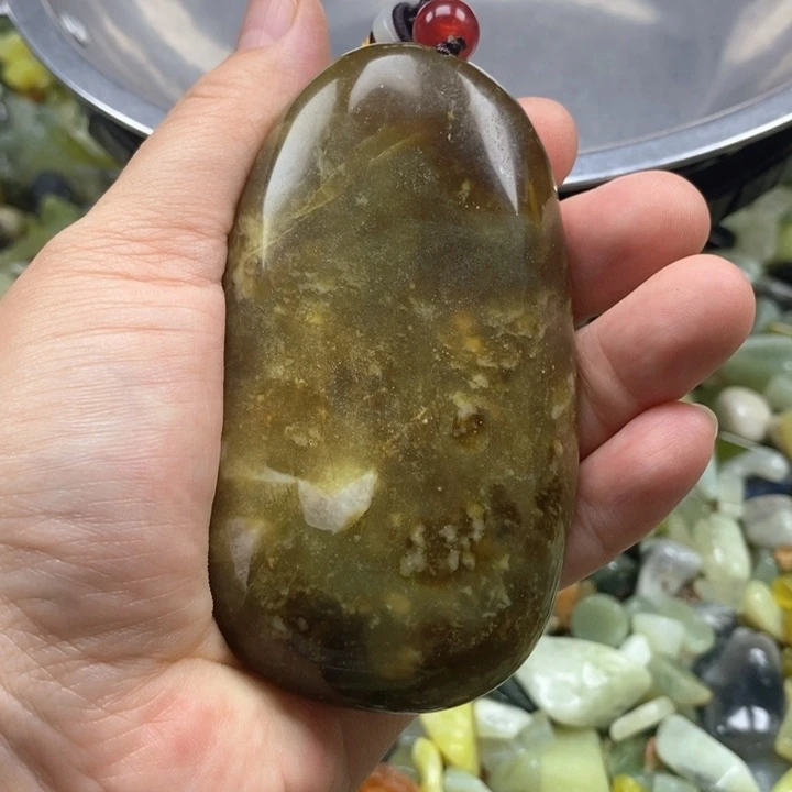 未镶嵌蛇纹石玉鱼缸石