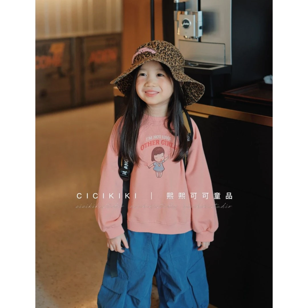 【熙熙可可】2025新款儿童秋季卡通印花休闲洋气卫衣 WY2512