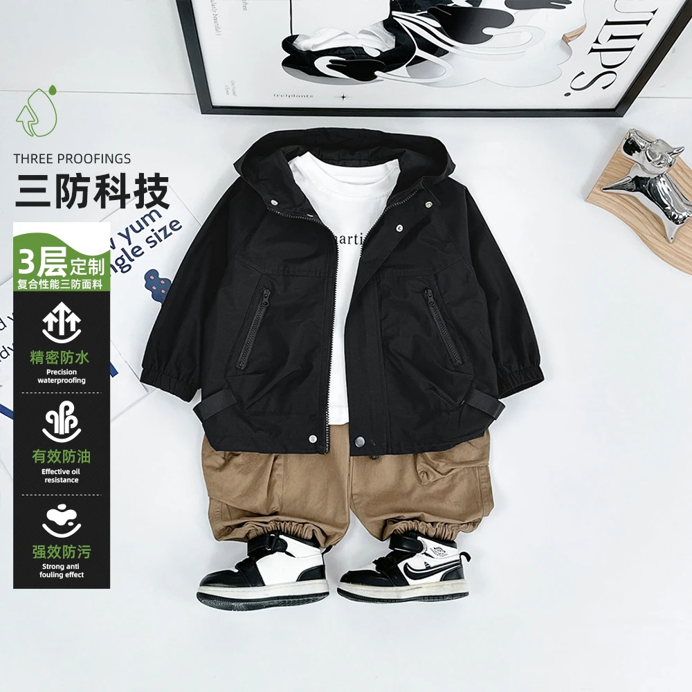 男童外套春秋款2025新款儿童冲锋衣洋气 D-WG27314 悠悠童话童装