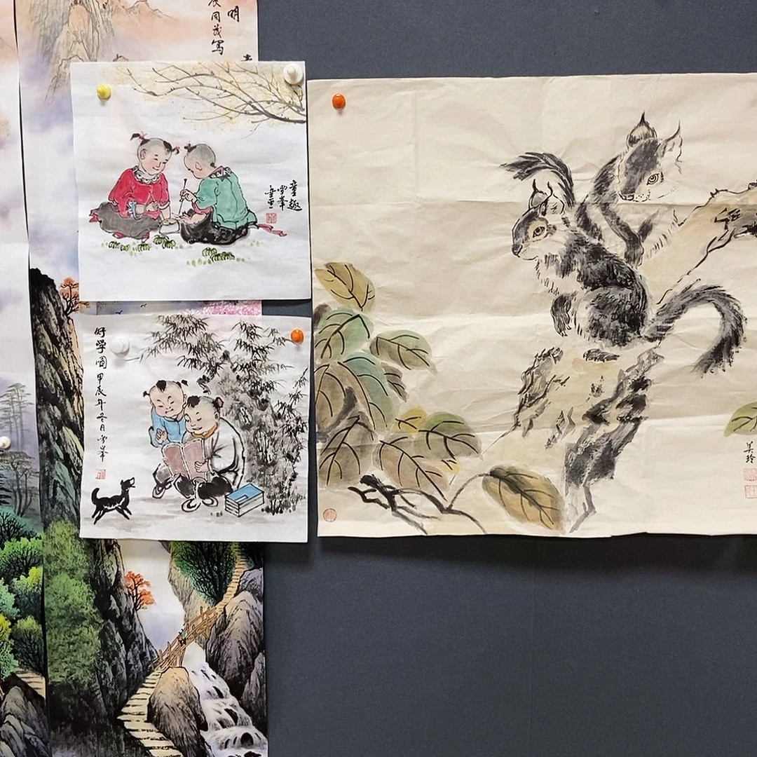 国画被***兽平价书画王美玲70/70