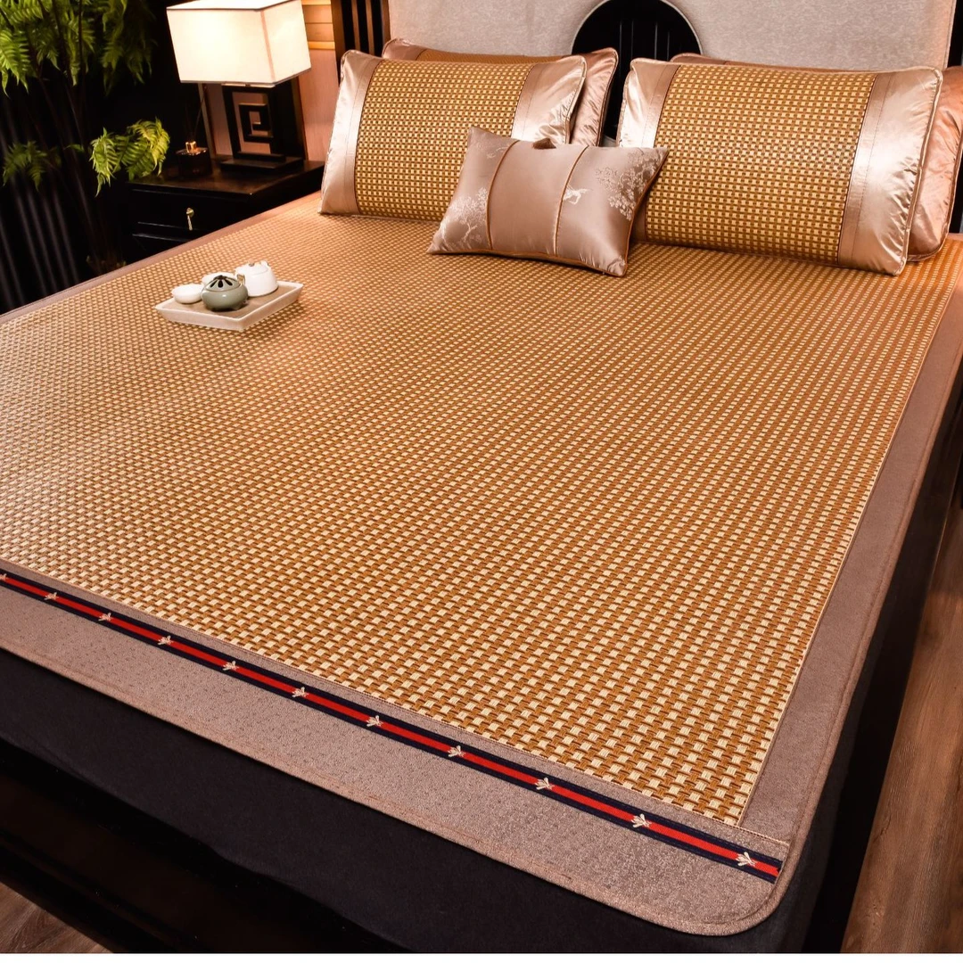 夏天凉席藤席冰丝凉席家用双面席竹席冬夏乳胶凉席宿舍儿童草席子