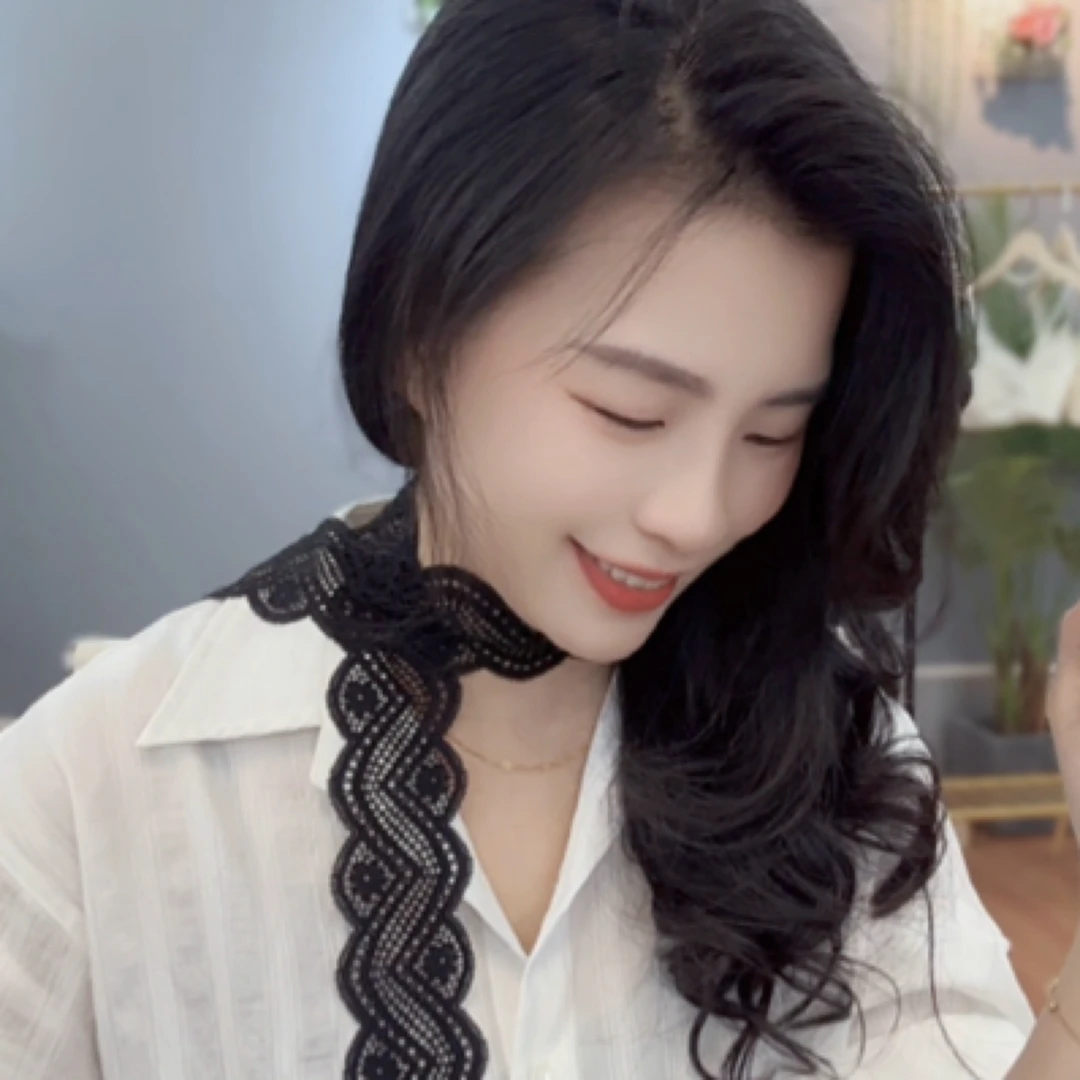 法式蕾丝长条搭配围巾腰带