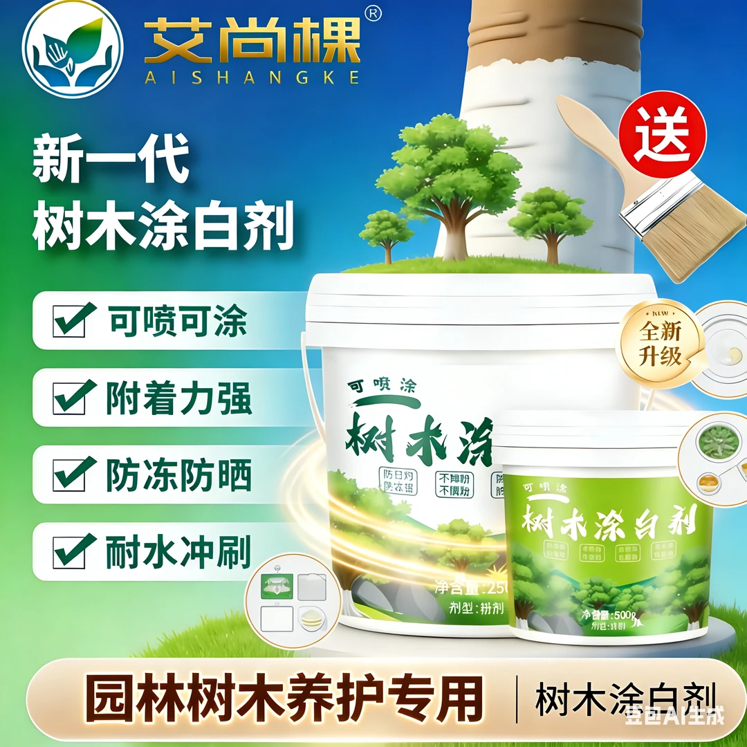 树木果树涂白剂防虫防冻园林涂白剂大树树干涂白剂可喷涂厂家直发