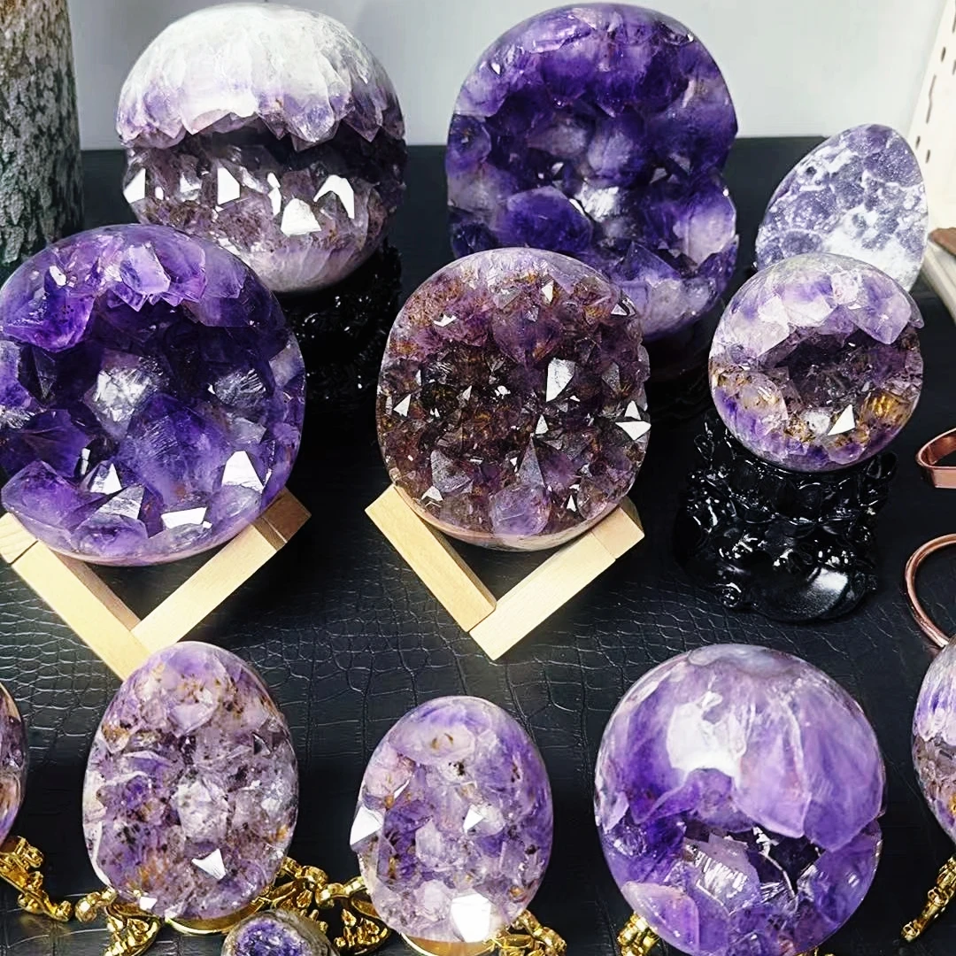 天然紫水晶原石紫晶洞晶簇摆件直播间定向专拍链接