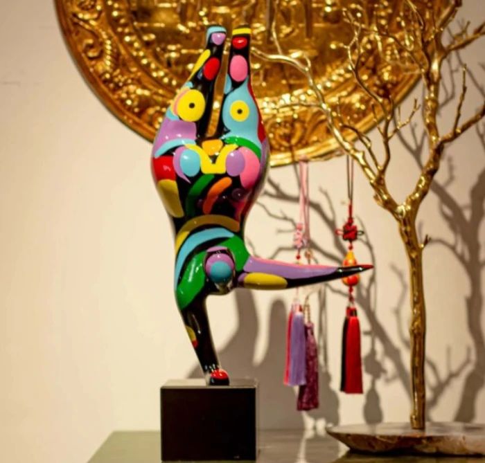 【本尼家】CH812倒立人物装饰艺术摆件31.5*16.5*61cm