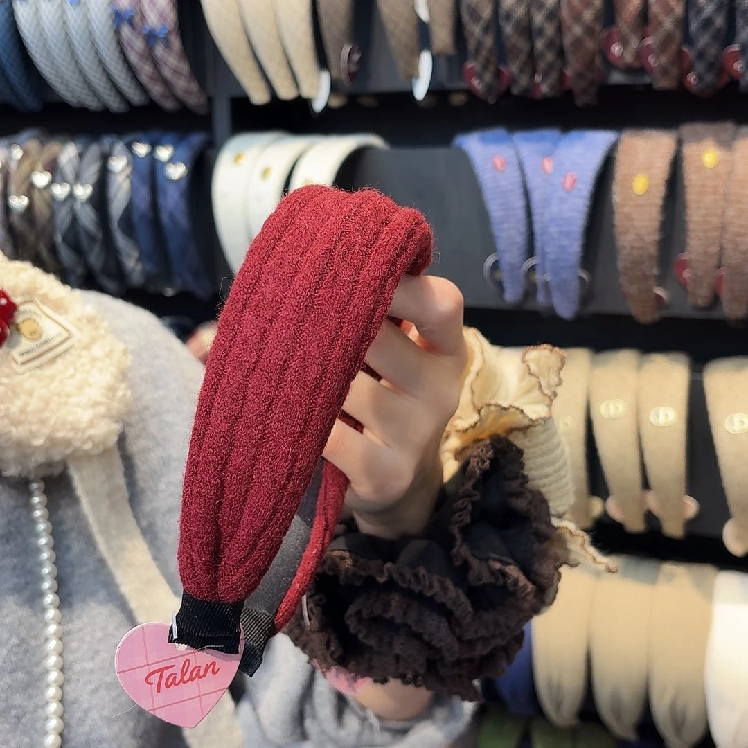 布艺非金属红色发箍