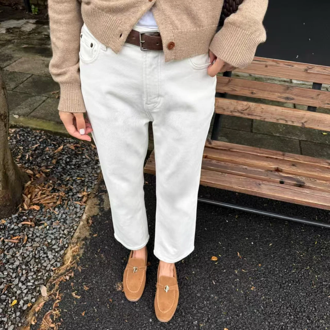 MODULATE25秋季The R?w家极简风白色就在九分裤