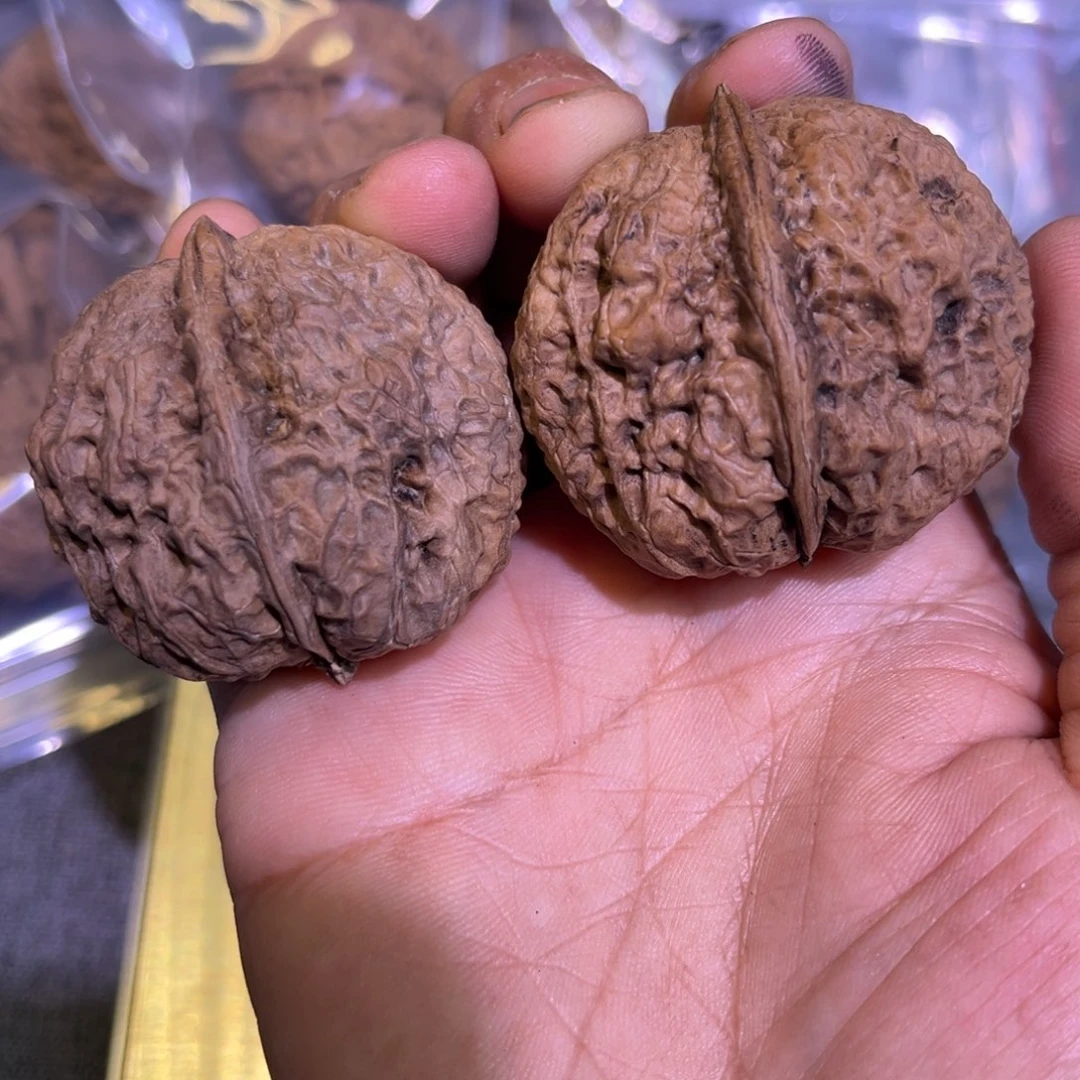 文玩核桃把件红旺云铁13号43mm