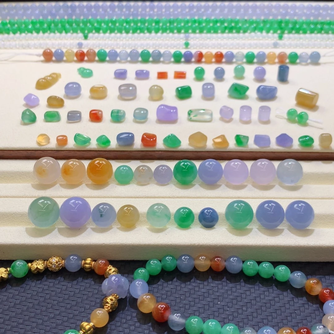 定制翡翠未镶嵌 毛货抛光定制