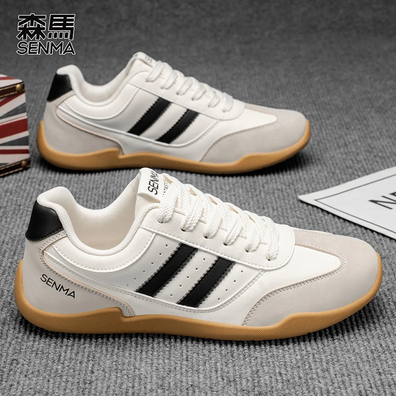 SENMA/森马德训鞋男款2025冬季新款复古百搭运动平底板鞋休闲鞋子