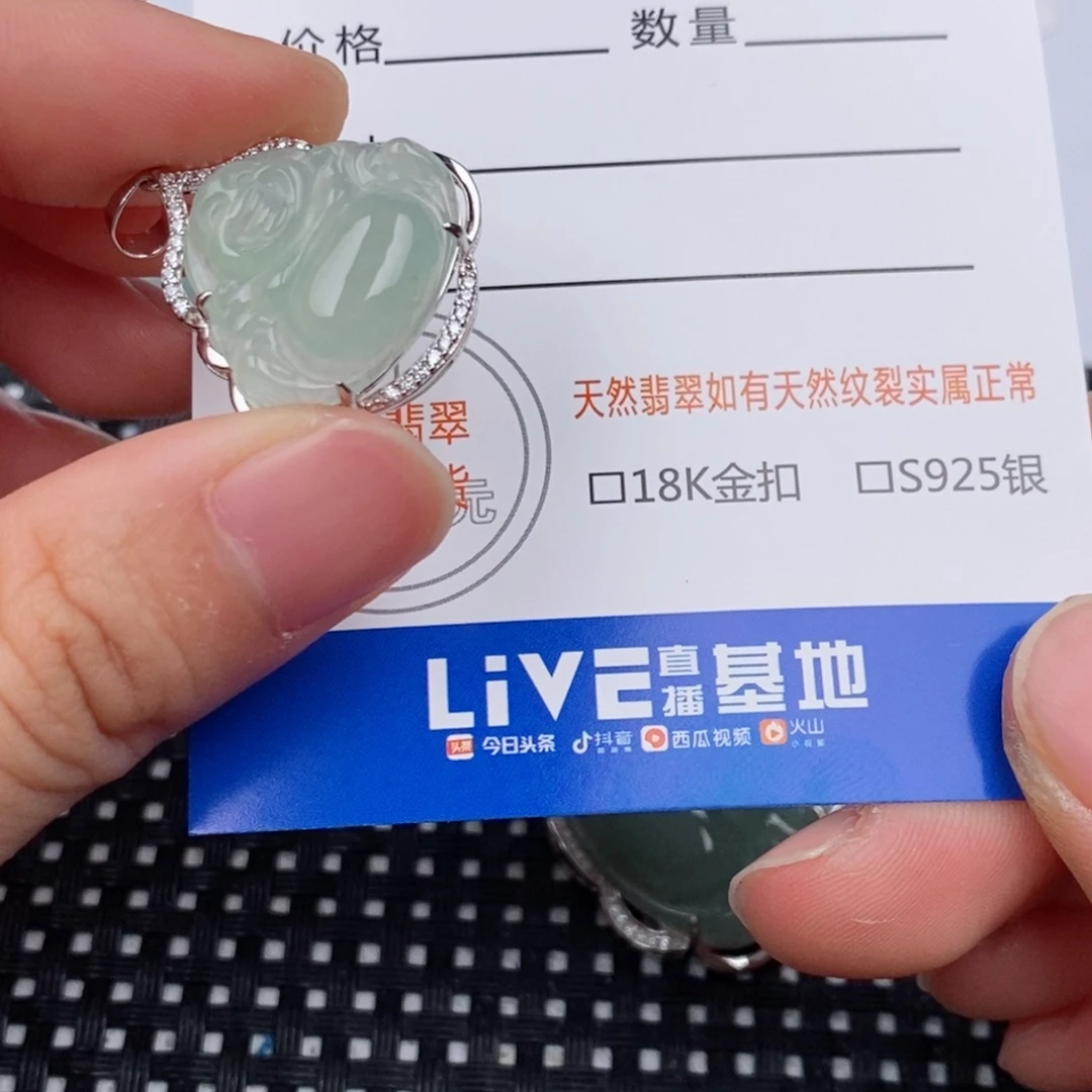 翡翠银S925镶嵌颈饰