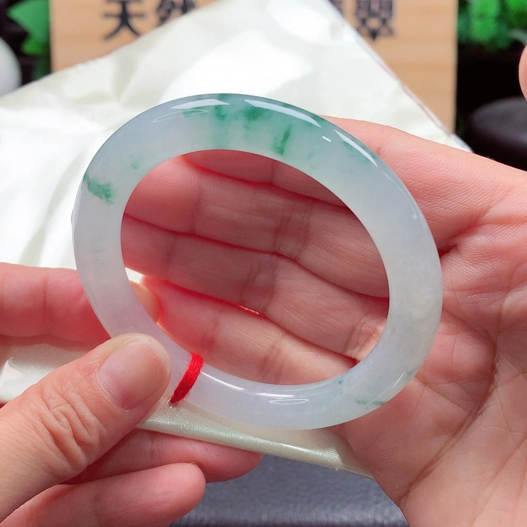 未镶嵌手镯（圆镯）翡翠78号，天然A货翡翠手镯