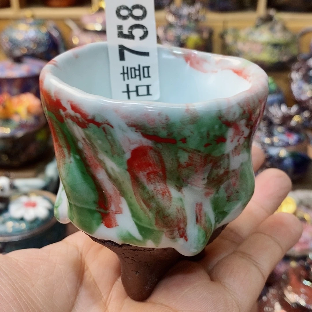 粗陶志野柴烧茶器