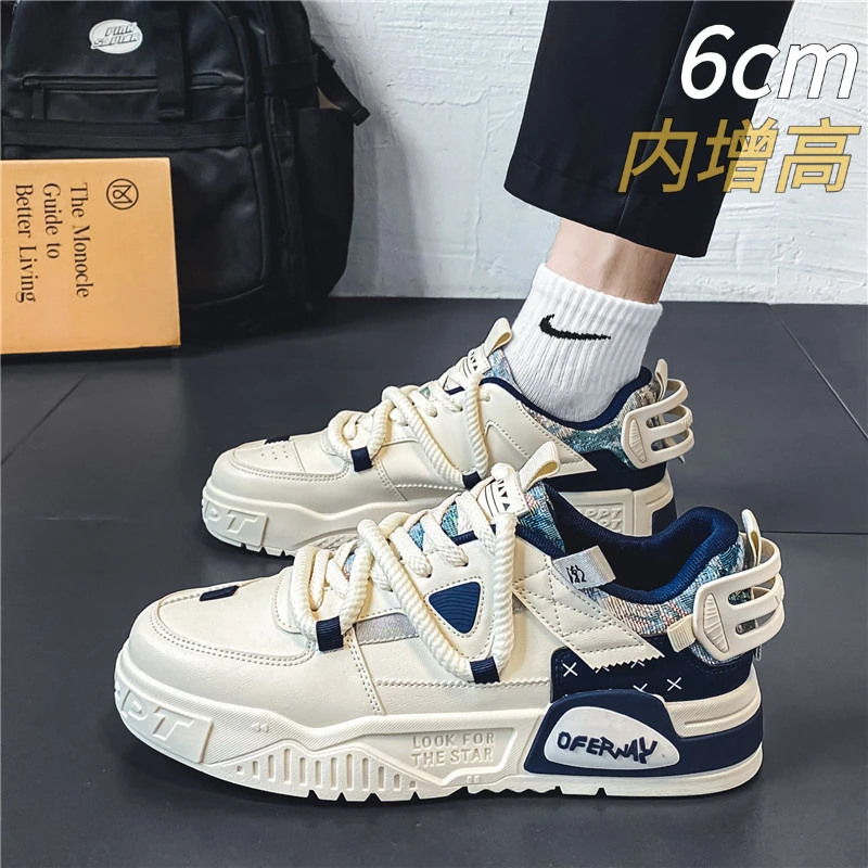 鞋子隐形百搭2025年春夏潮鞋新款时尚青春夏季休闲男鞋耐穿耐磨