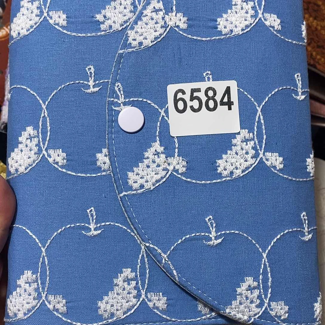 织绣A5三折活页送纸6584