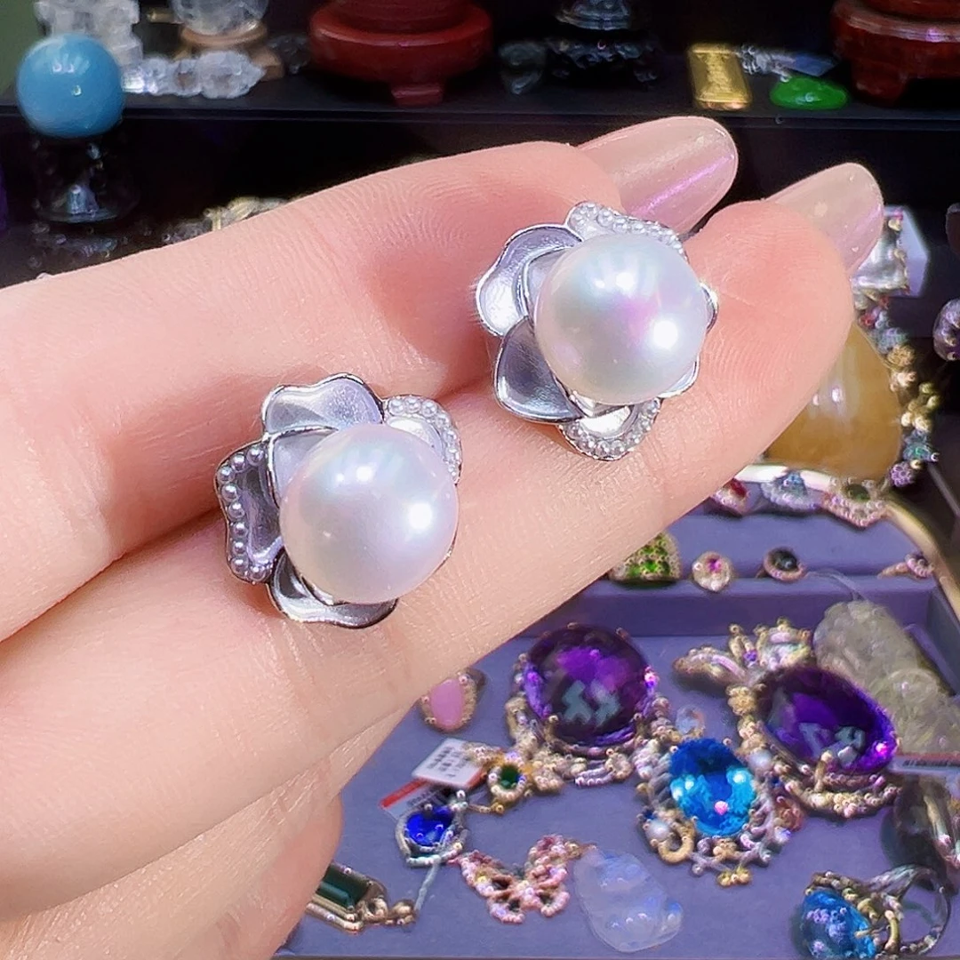 未镶嵌淡水珍珠耳钉