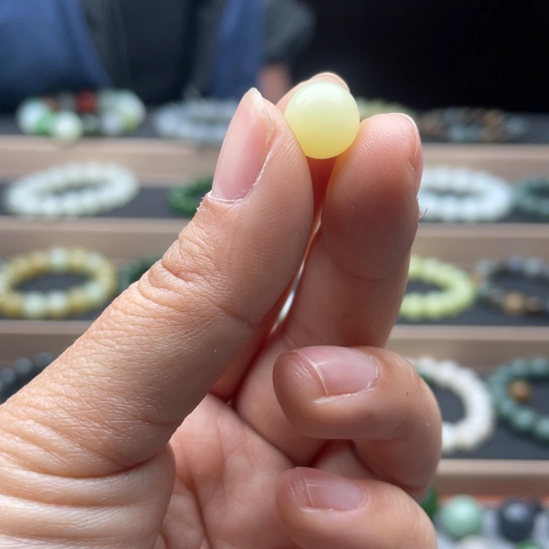 和田玉单珠10未镶嵌